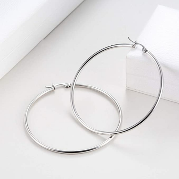 Jewelry - Pairs a Set 316L Stainless Steel Hoop Earrings